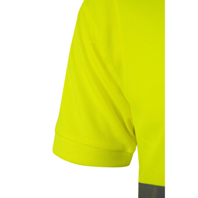 VL CUPID LARGE. Polo bicolor bird-eye (160g/m²) de manga curta, em poliéster (100)